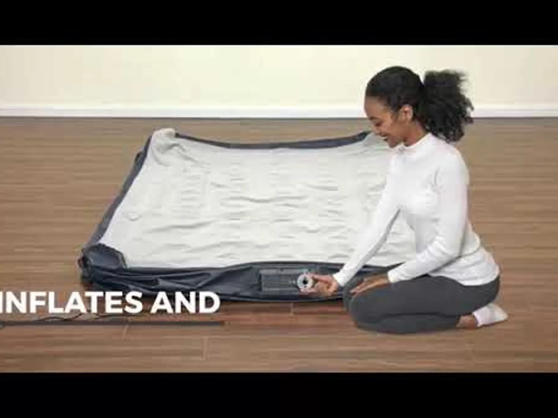 Bestway Essential Comfort Air Mattress Queen 18" With Built-In Ac Pump And Antimicrobial Coating Best