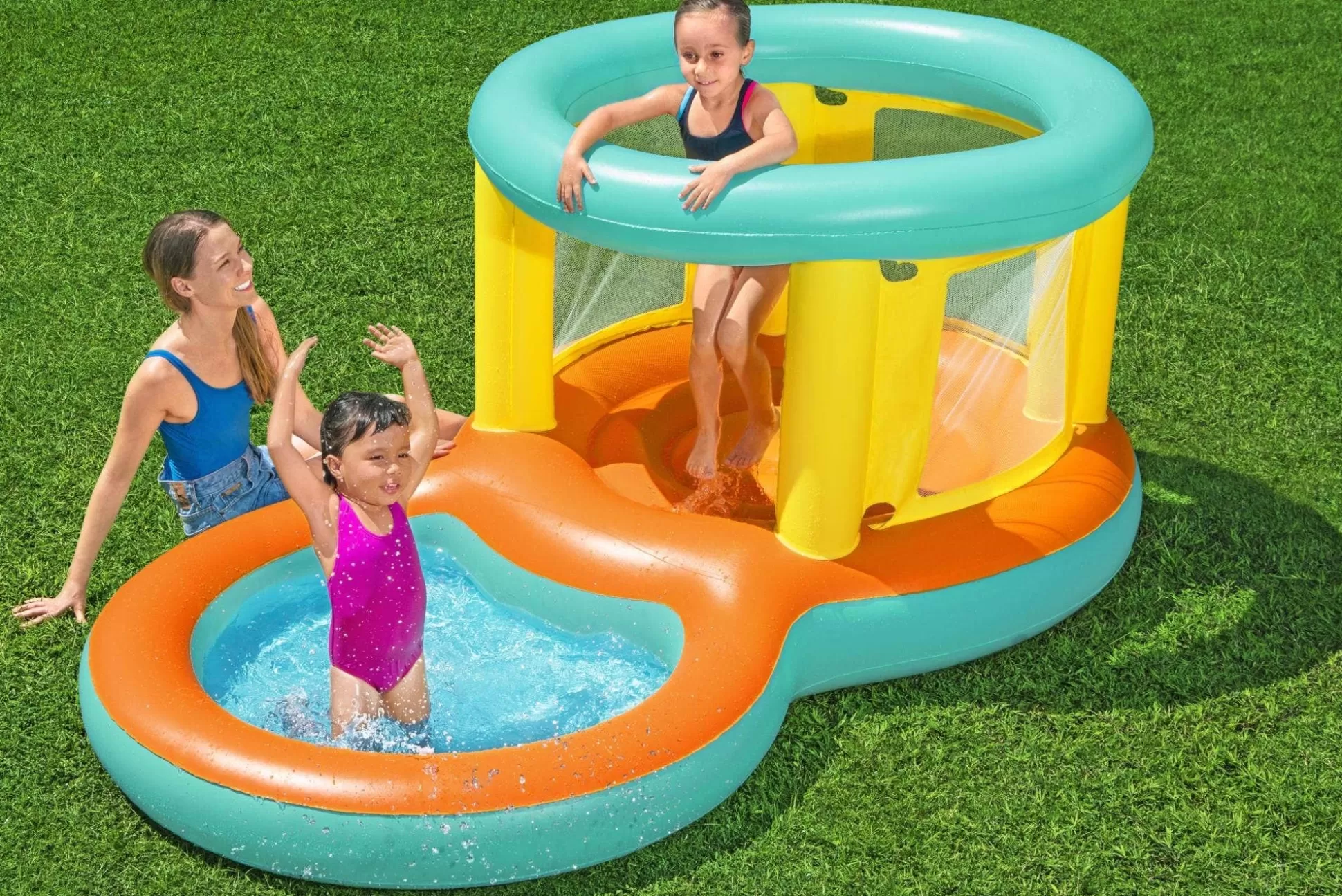 Bestway H2Ogo! Jumptopia Bouncer And Child Play Pool Hot