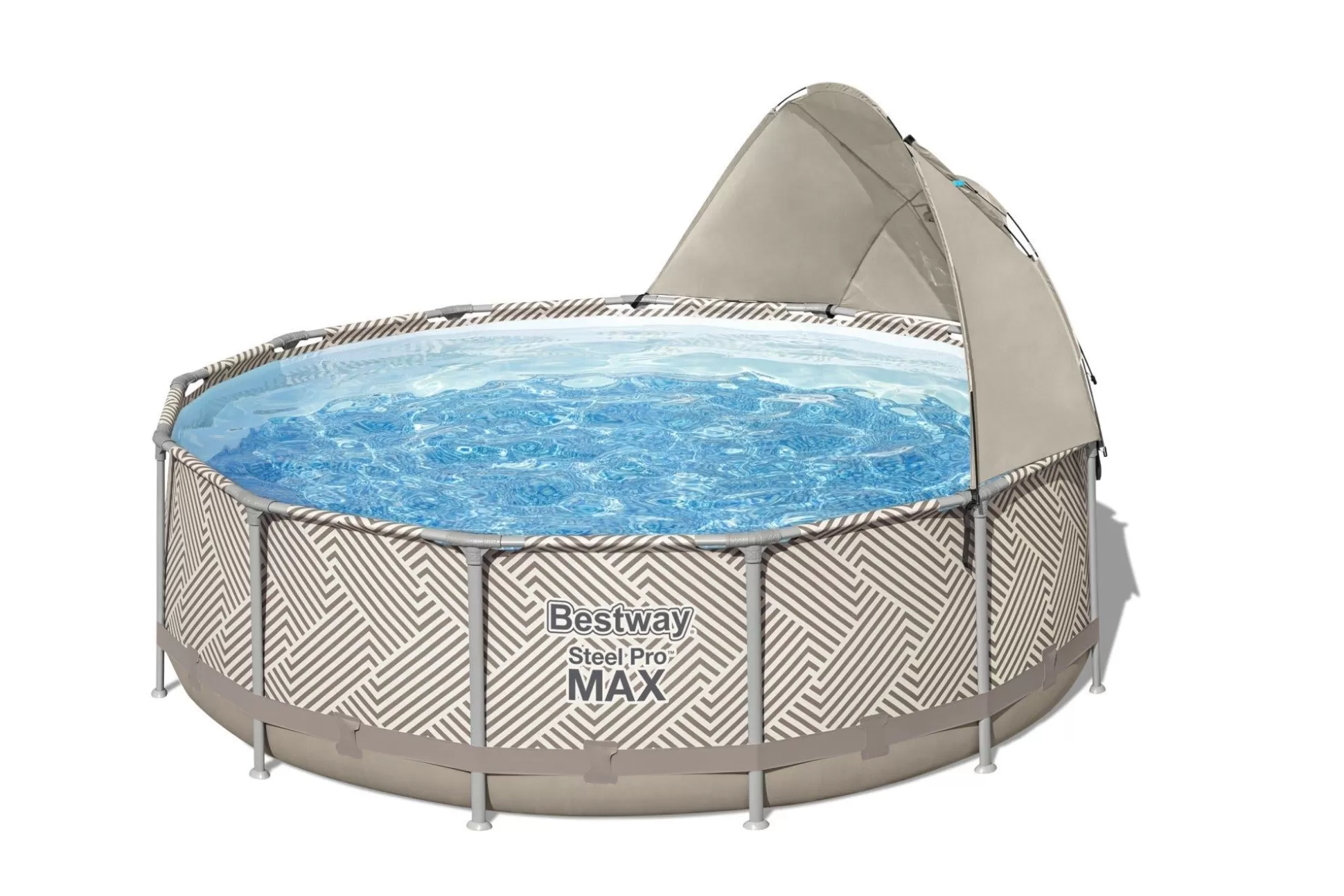 Bestway Steel Pro Max 13' X 42 Round Above Ground Pool Set With Canopy Flash Sale