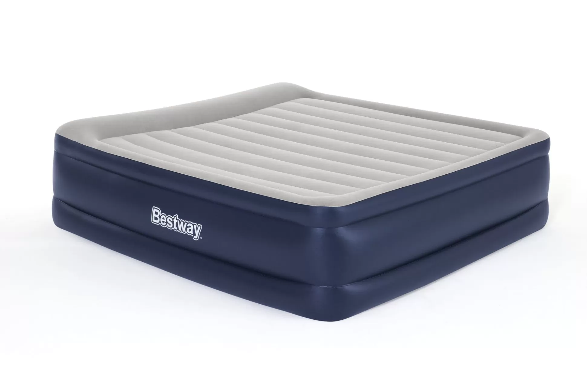 Bestway Tritech Air Mattress King 22" With Built-In Ac Pump And Antimicrobial Coating New