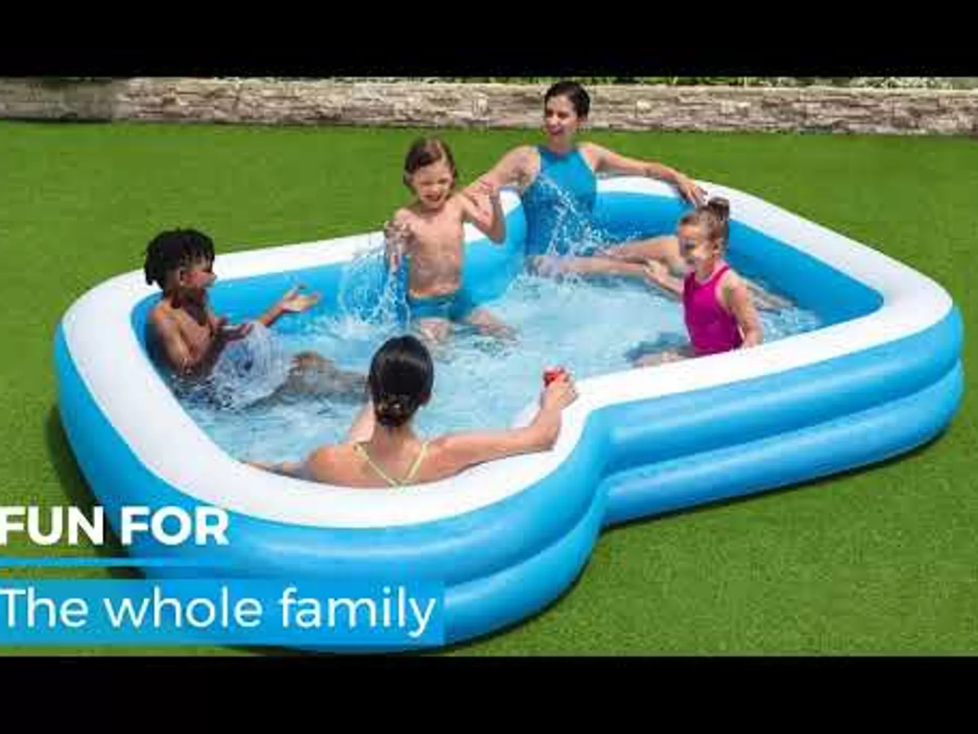 Bestway H2Ogo! 10' X 9' X 18 Sunsational Inflatable Kiddie And Family Pool Flash Sale