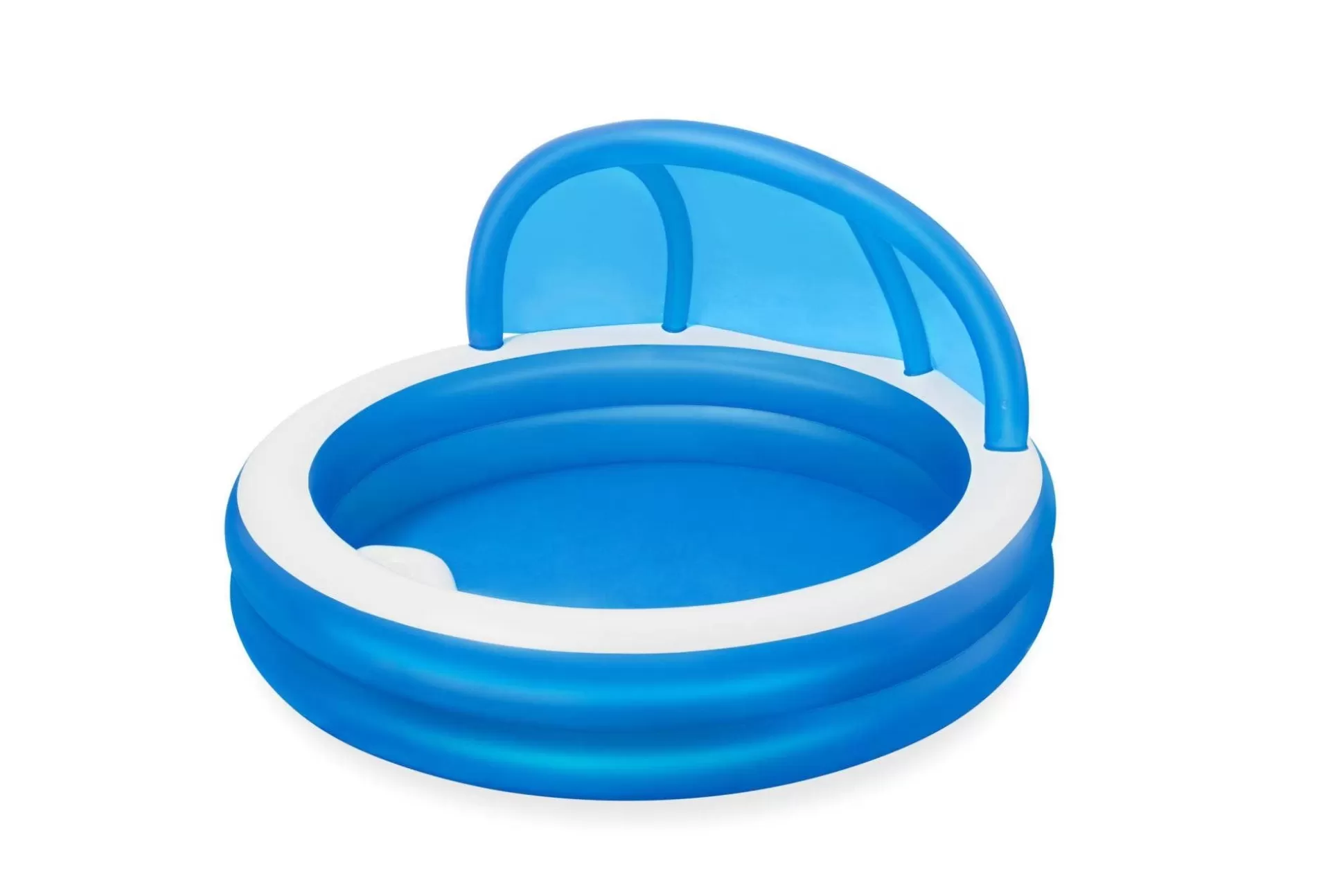 Bestway H2Ogo! 7'11 X 55 Summer Days Inflatable Round Kiddie Pool With Uv Careful Sunshade Sale