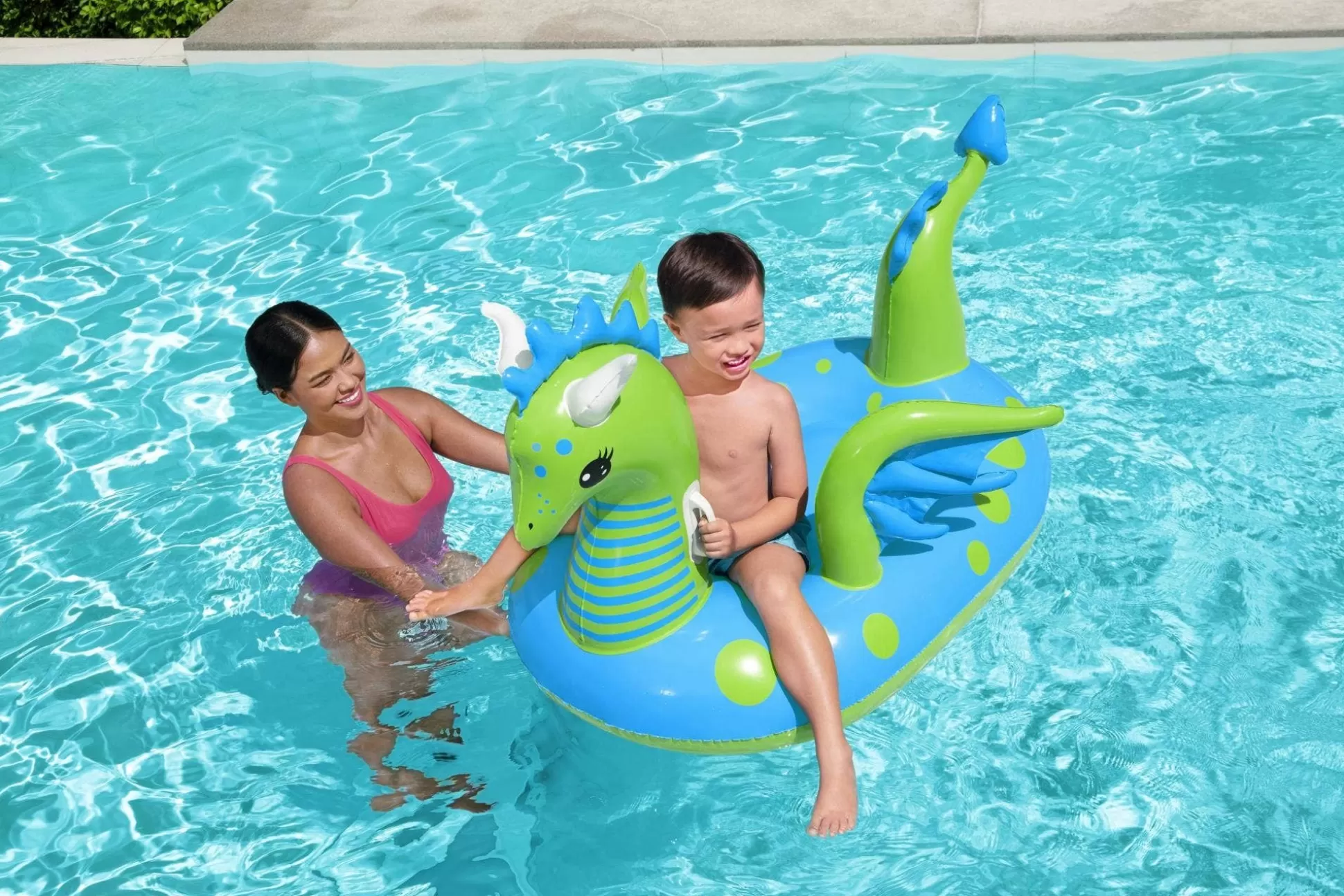 Bestway H2Ogo! Fantasy Dragon Kids Ride-On Pool Float Clearance