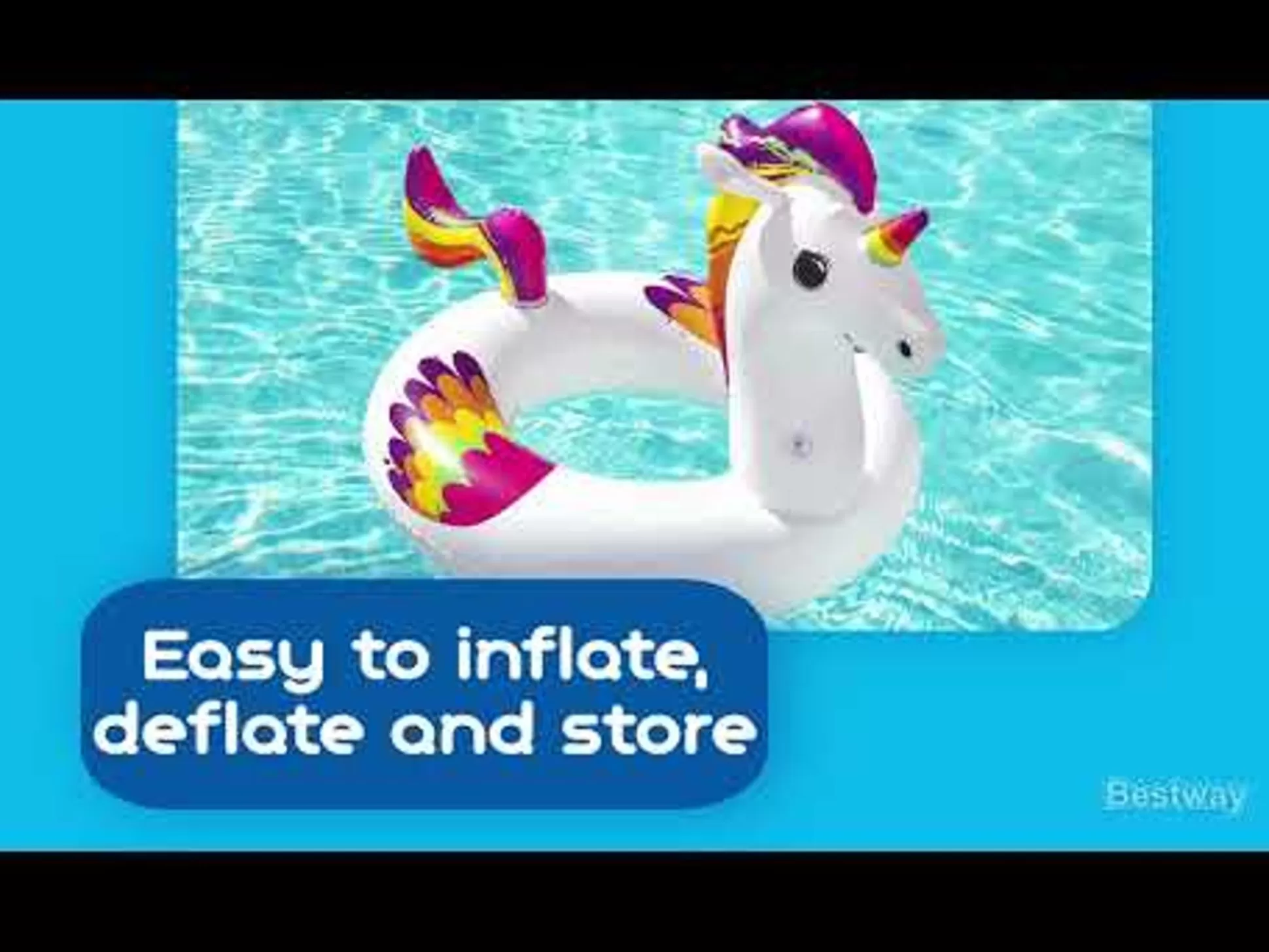 Bestway H2Ogo! Fantasy Unicorn Swim Tube 47 X 36 Store