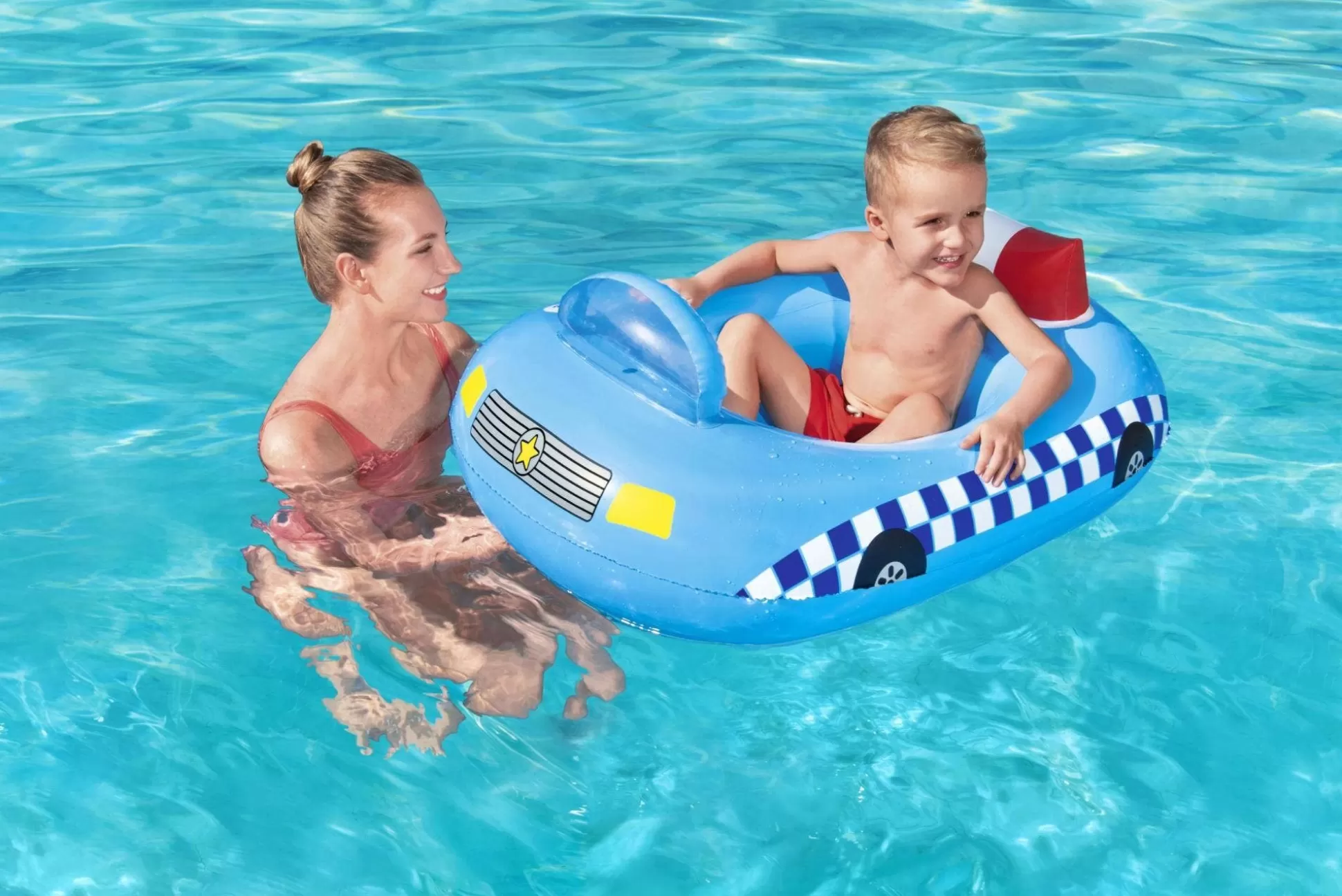 Bestway H2Ogo! Funspeakers Police Car Baby Boat Float Hot