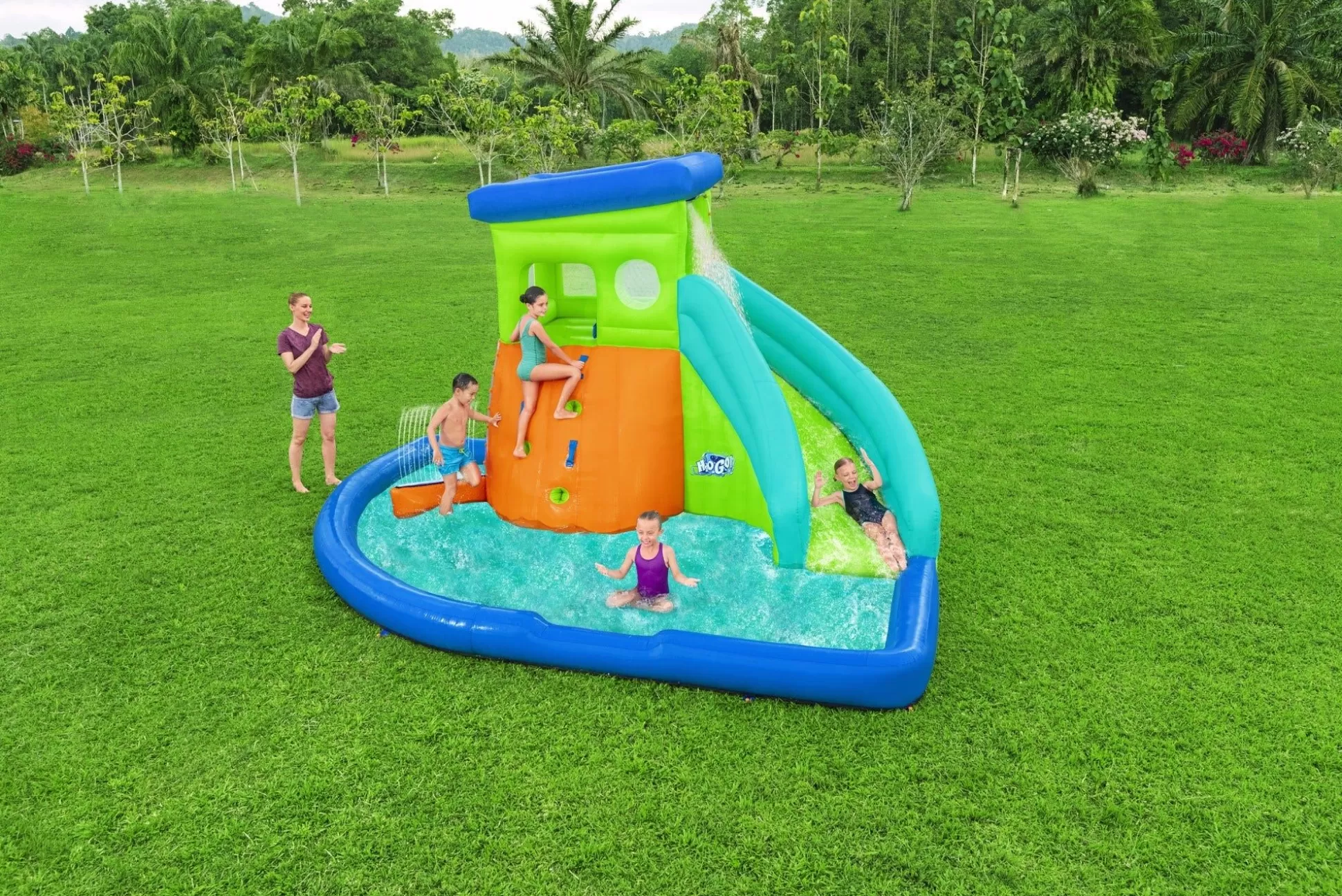 Bestway H2Ogo! Hydrohangout Kids Inflatable Mega Water Park Cheap