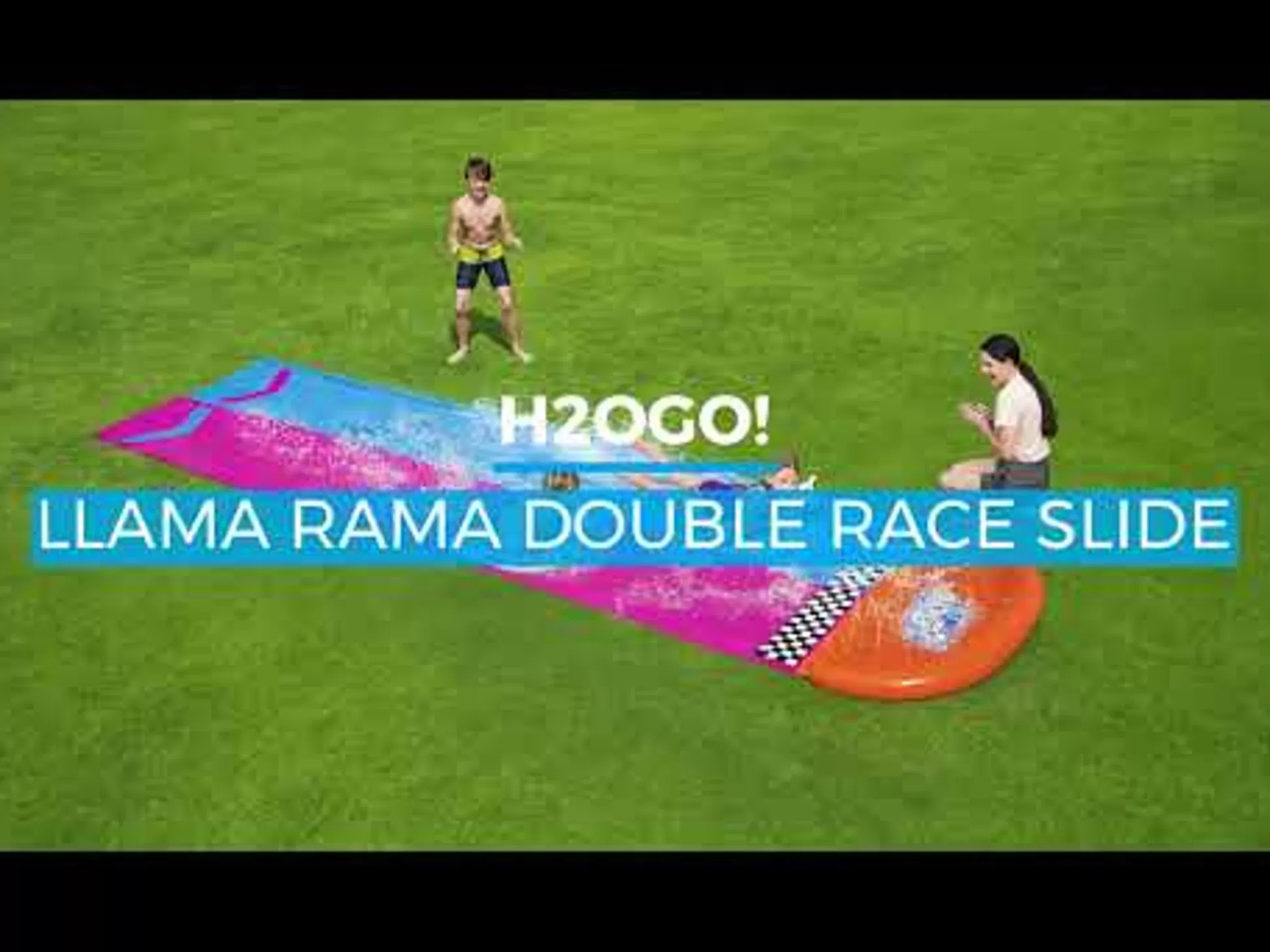 Bestway H2Ogo! Llama Rama Double Race Water Slide 16' Cheap