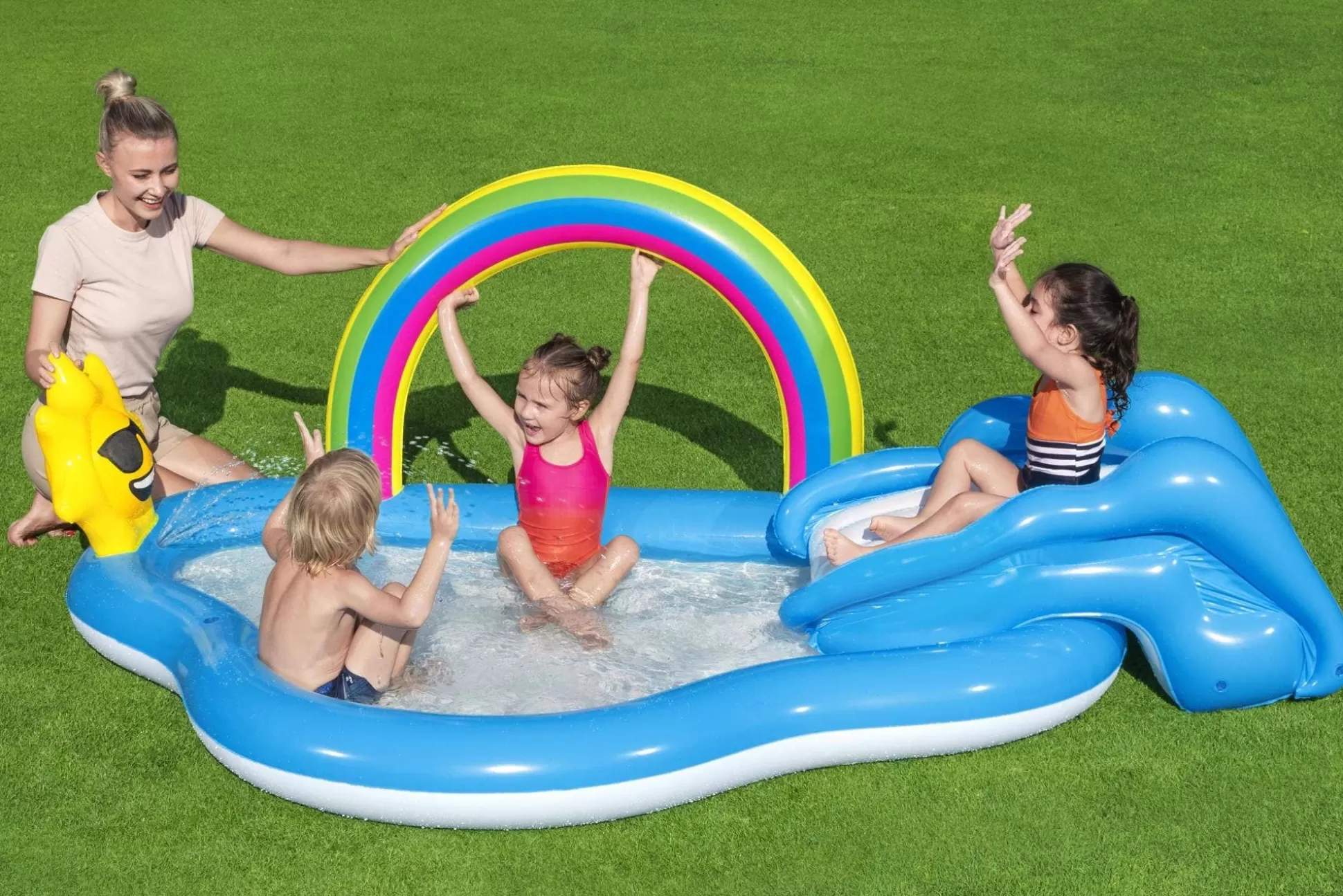 Bestway H2Ogo! Rainbow 'N Shine Play Pool Center Flash Sale