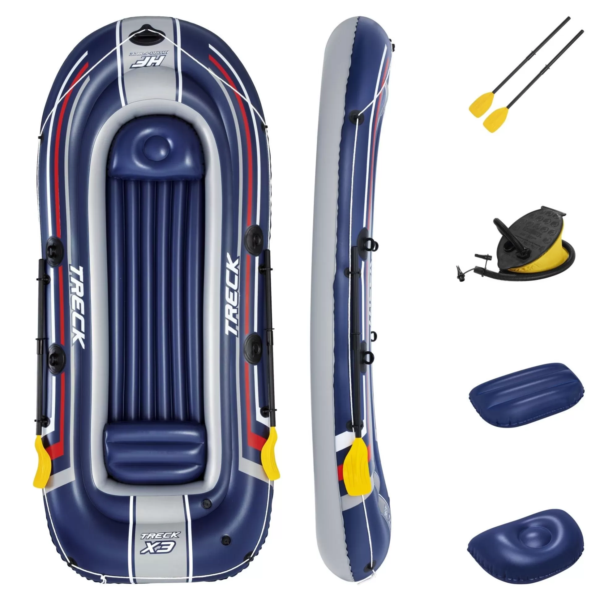 Bestway Hydro-Force Treck X3 Inflatable Raft Set Fashion