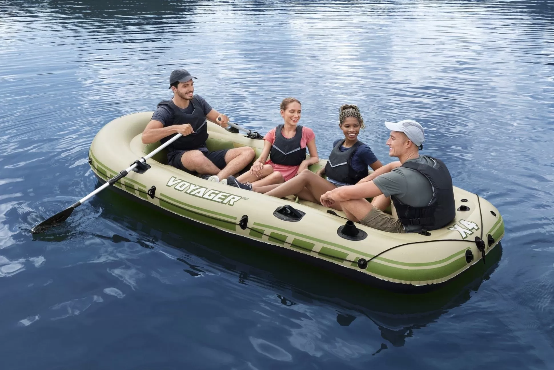 Bestway Hydro-Force Voyager X4 Inflatable Raft Set 11'6 Shop